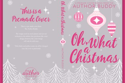 Oh What a Christmas - Premade Illustrated Christmas Object Typography Discreet Romance Book Cover from The Author Buddy