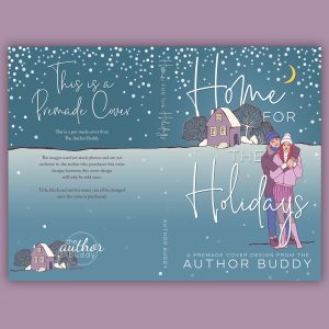 Home for the Holidays - Premade Illustrated Christmas Romance Book Cover from The Author Buddy