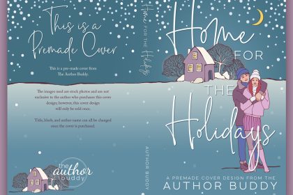 Home for the Holidays - Premade Illustrated Christmas Romance Book Cover from The Author Buddy
