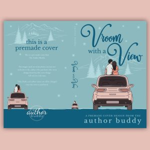 Vroom With a View - Premade Illustrated Road Trip Romance Book Cover from The Author Buddy