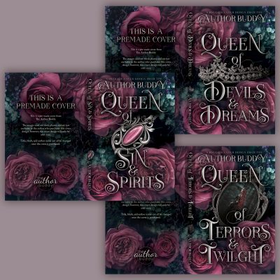 Queen of Devils and Dreams Trilogy - Premade Discreet Dark Romance Series Book Covers from The Author Buddy