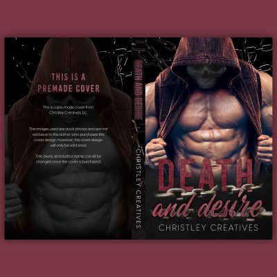 Death & Desire - Premade Contemporary Steamy Dark Romance Book Cover from Christley Creatives