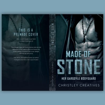 Made of Stone - Premade Contemporary Steamy Dark Paranormal Romance Book Cover from Christley Creatives