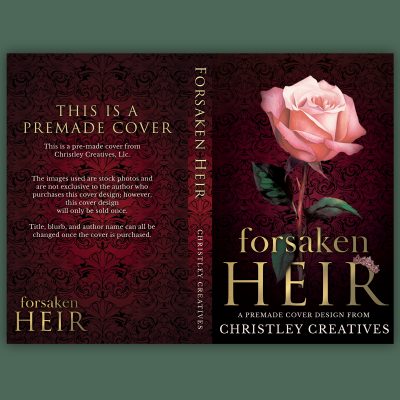 Forsaken Heir - Premade Dark Discreet Romance Book Cover from Christley Creatives