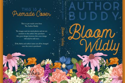 Bloom Wildly - Premade Discreet Contemporary Romance Book Cover from The Author Buddy