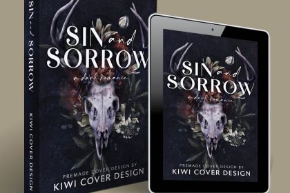 Sin and Sorrow - Premade Dark Romance Object / Typography Book Cover from Kiwi Cover Designs