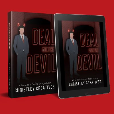 Deal With The Devil - Premade Dark Demon Illustrated Book Cover from Christley Creatives