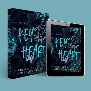 Key to My Heart - Premade Dark Romance Object / Typography Book Cover from Kiwi Cover Designs