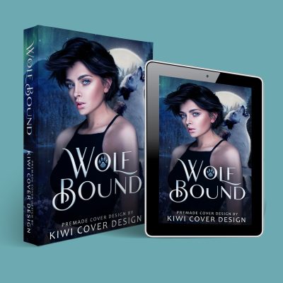 Wolf Bound - Premade Wolf Shifter Romance Book Cover from Kiwi Cover Designs