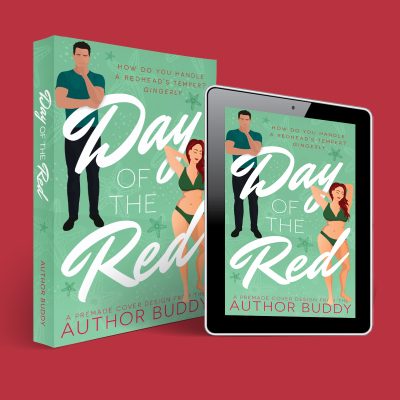 Day of the Red - Premade Illustrated Contemporary Plus Size Romance Romantic Comedy Book Cover from The Author Buddy