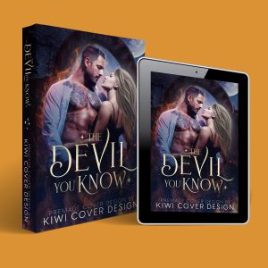 The Devil You Know - Premade Dark Paranormal Romantic Suspense Book Cover from Kiwi Cover Designs