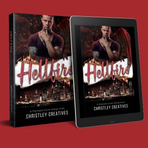 Hellfire - Premade Dark Fantasy Paranormal Romance Book Cover from Christley Creatives