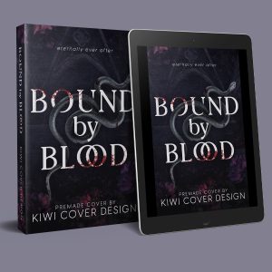 Bound by Blood - Premade Dark Romance Object / Typography Book Cover from Kiwi Cover Designs