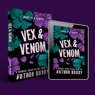 Vex & Venom - Premade Illustrated Dark Romance Horror Suspense Book Cover from The Author Buddy