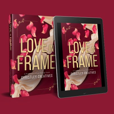 Love in Frame - Premade Floral Discreet Romance Book Cover from Christley Creatives