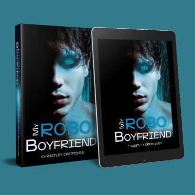 My Robo Boyfriend - Premade Sci-fi Romance Book Cover from Christley Creatives