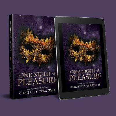 One Night of Pleasure - Premade Dark Fantasy Discreet Romance Book Cover from Christley Creatives