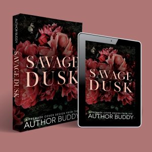 Savage Dusk - Premade Dark Romance / Romantic Suspense Floral Book Cover from The Author Buddy