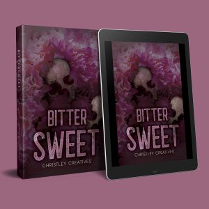 Bitter Sweet - Premade Dark Discreet Floral Romance Book Cover from Christley Creatives