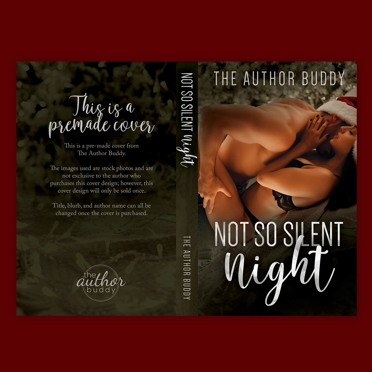 theauthorbuddy_premadecovers_notsolsilentnight-1 Not So Silent Night – Premade Holiday Steamy Romance Book Cover from The Author Buddy