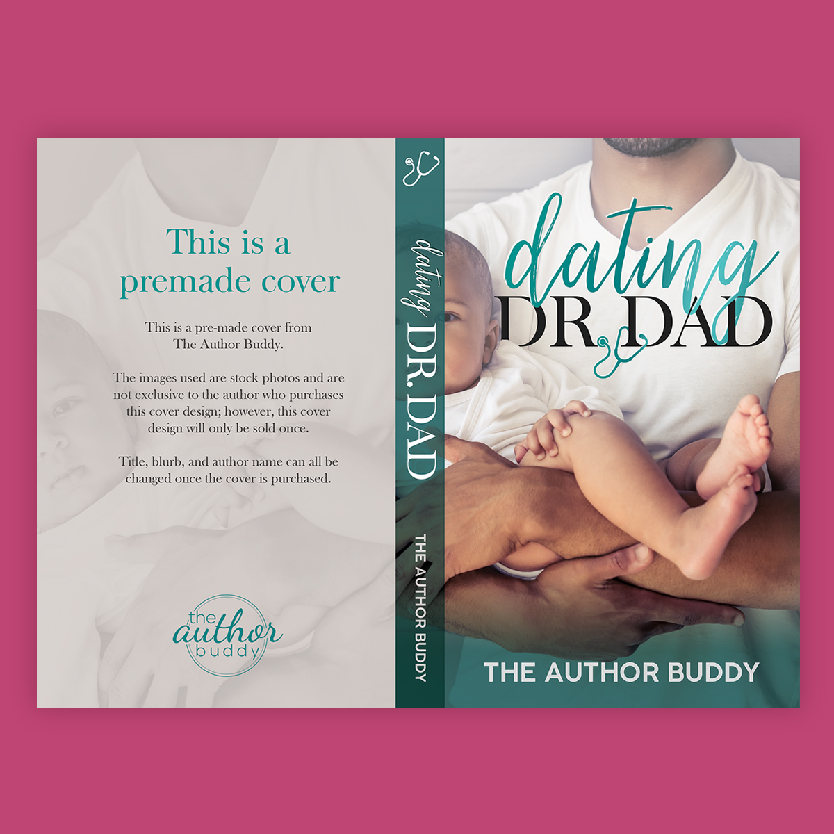 theauthorbuddy_premadecovers_singledadseries_drdad Dating Dr. Dad / Marrying Mr. Mom – Premade Single Dad Covers Duo from The Author Buddy
