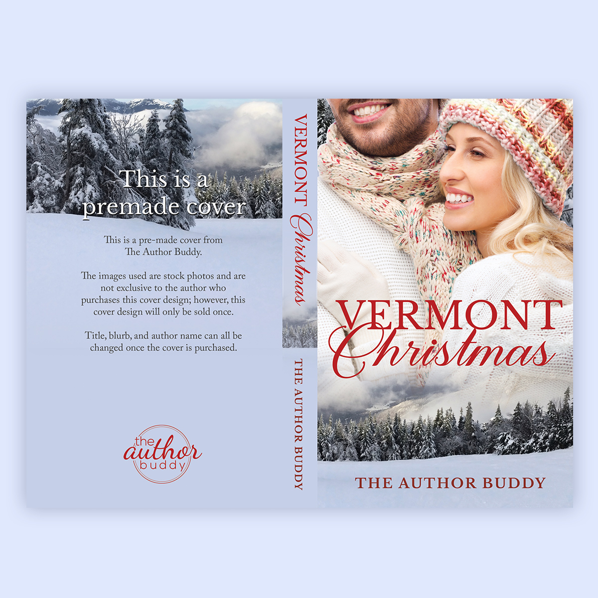 Vermont Christmas - Premade Holiday Romantic Suspense Book Cover from The Author Buddy Vermont Christmas - Premade Holiday Romantic Suspense Book Cover from The Author Buddy