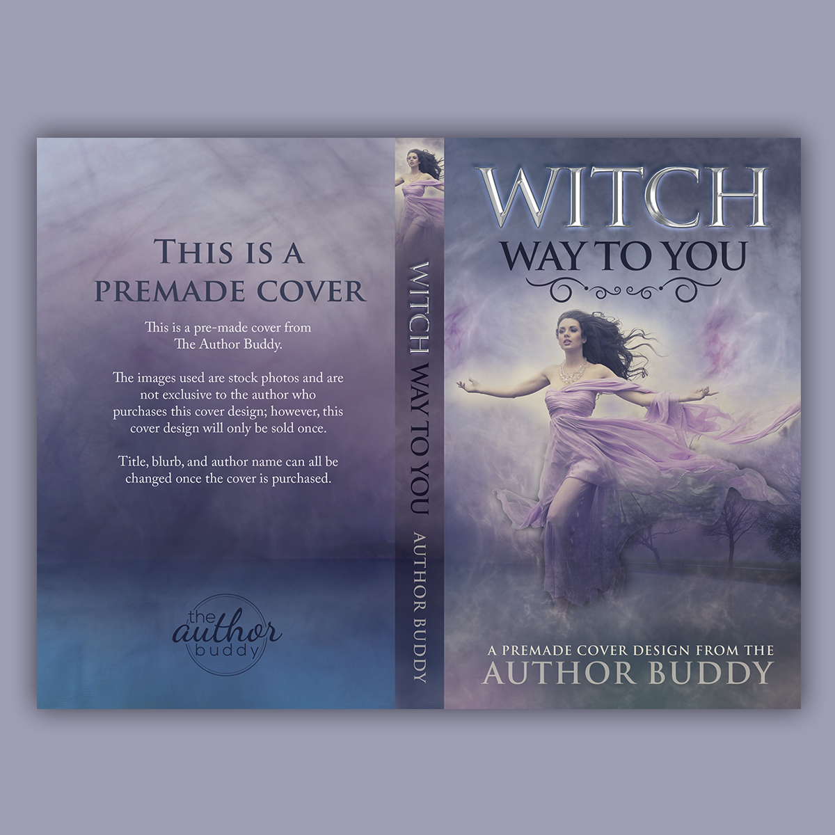 Witch Way to You - Premade Paranormal Romance Book Cover from The Author Buddy