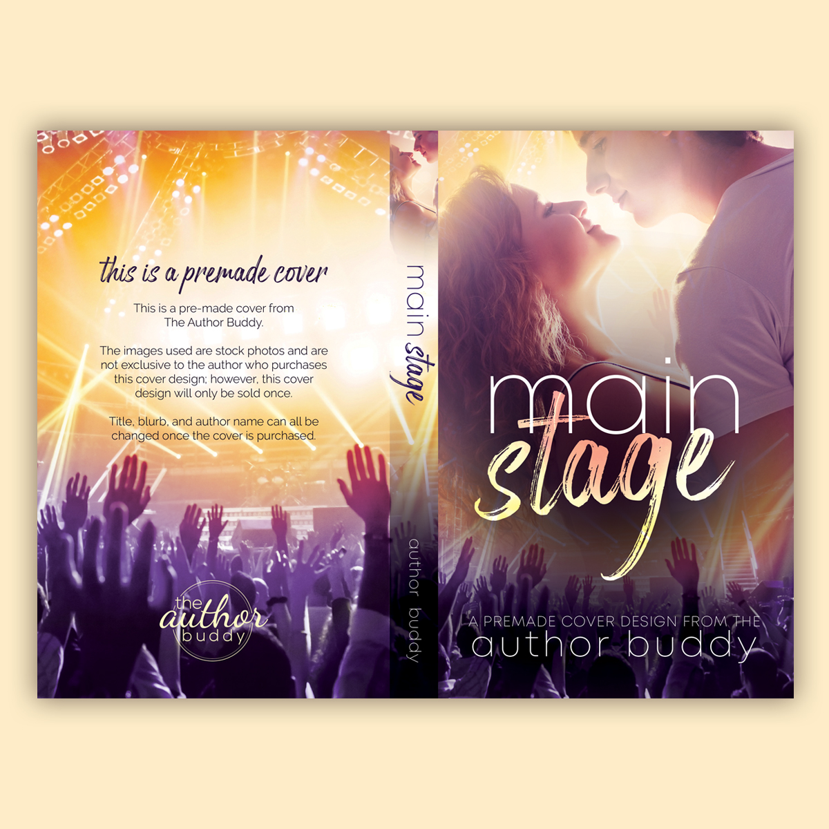 Main Stage - Premade Contemporary Romance Book Cover from The Author Buddy