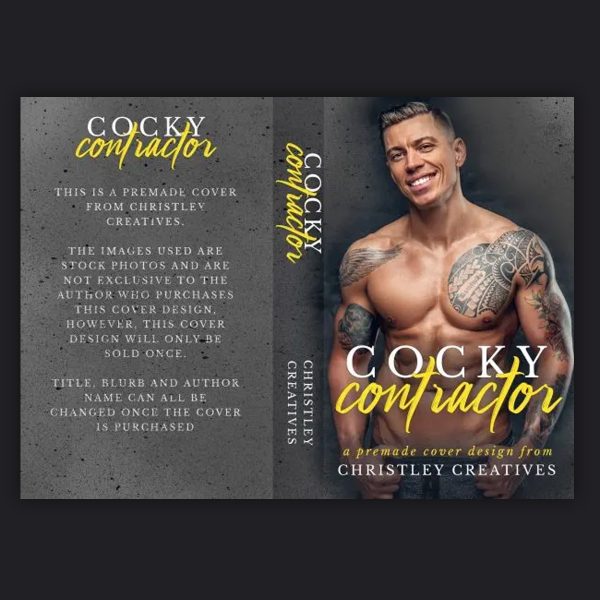 Cocky Contractor - Premade Contemporary Romance Book Cover from Christley Creatives