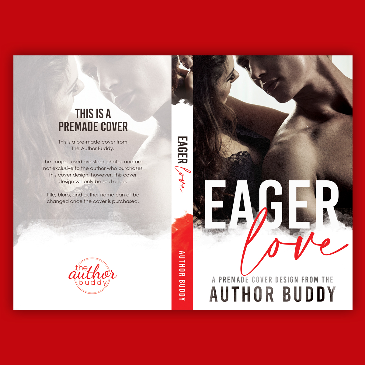 Eager Love - Premade Contemporary Romance Book Cover from The Author Buddy
