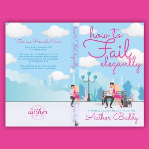 How To Fail Elegantly - Premade Illustrated Contemporary Romance Book Cover from The Author Buddy