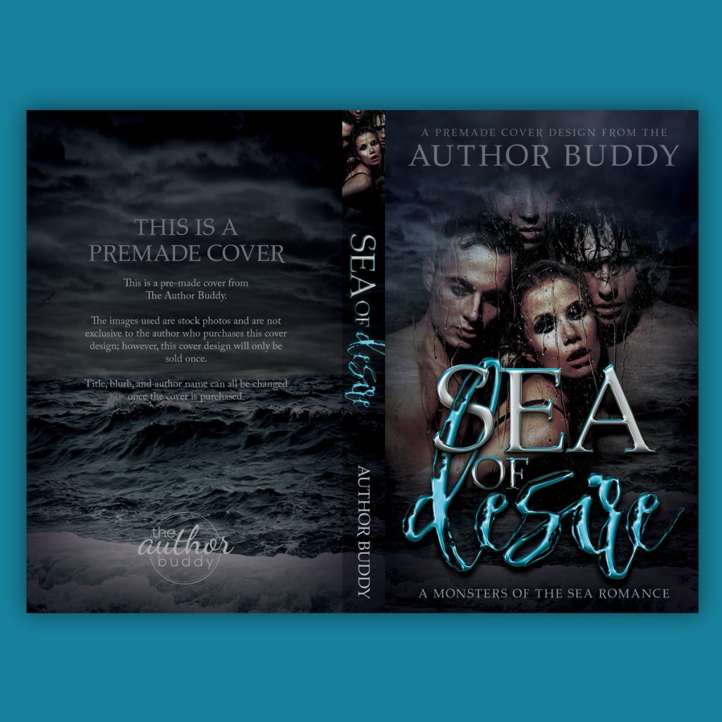 Sea of Desire - Premade Dark Paranormal Romance Book Cover from The Author Buddy