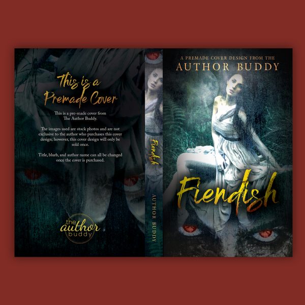 Fiendish - Premade Dark Paranormal Romance Book Cover from The Author Buddy