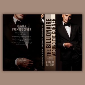 The Billionaire Around The Corner - Premade Contemporary Billionaire Romance Book Cover from The Author Buddy