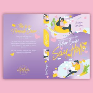 Say Hello - Premade Illustrated Contemporary Romance Romantic Comedy Book Cover from The Author Buddy