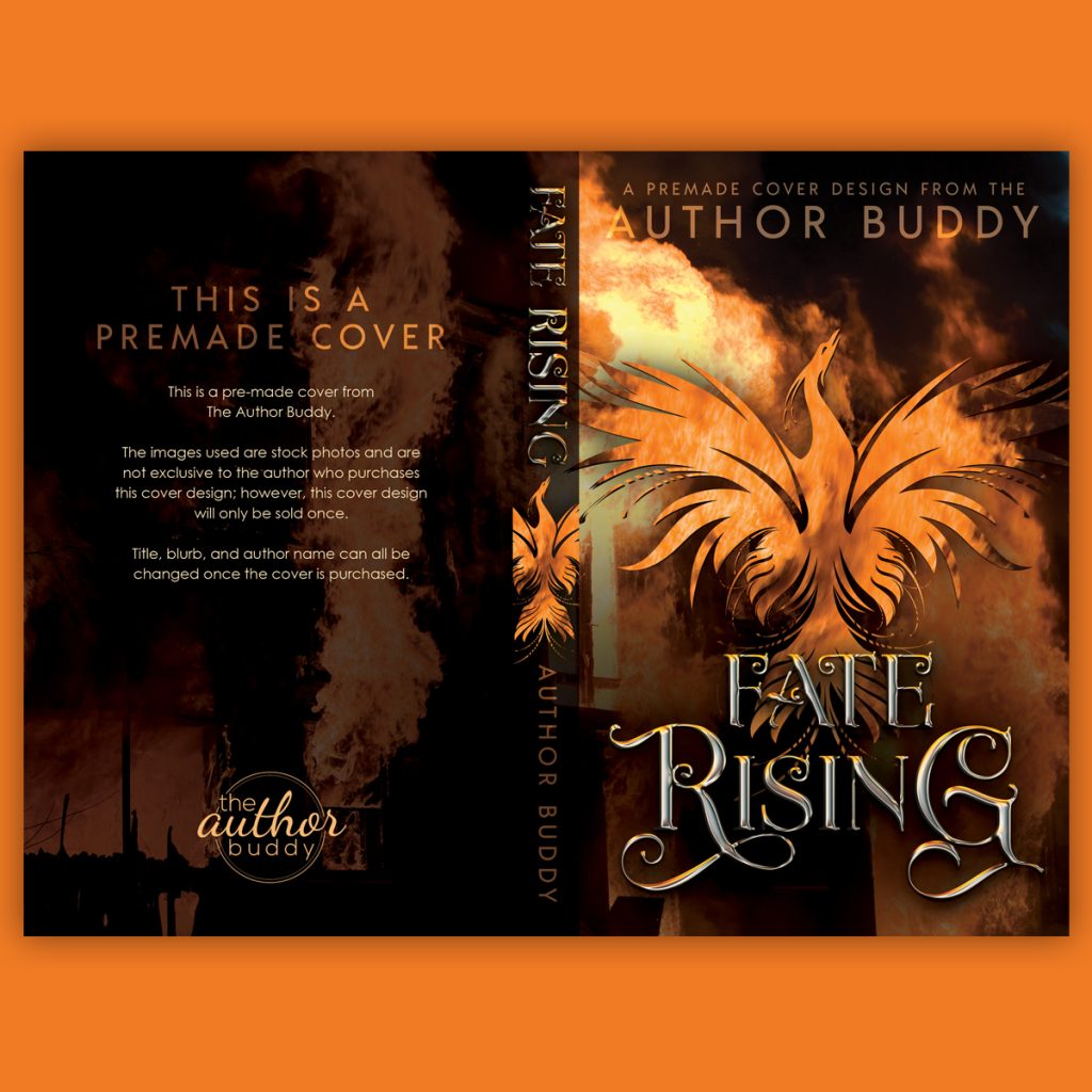 Fate Rising - Premade Dark Paranormal Romance Book Cover from The Author Buddy