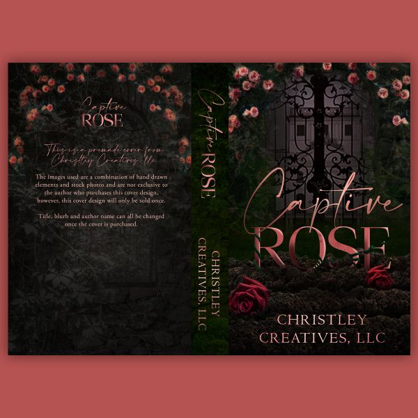 Captive Rose - Premade Contemporary Dark Romance Book Cover from Christley Creatives