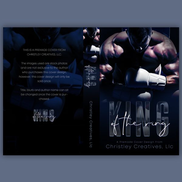 King of The Ring - Premade Contemporary Sports Romance Boxing Book Cover from Christley Creatives