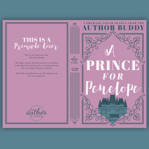 A Prince for Penelope - Premade Illustrated Object Typography Discreet Historical Romance Book Cover from The Author Buddy
