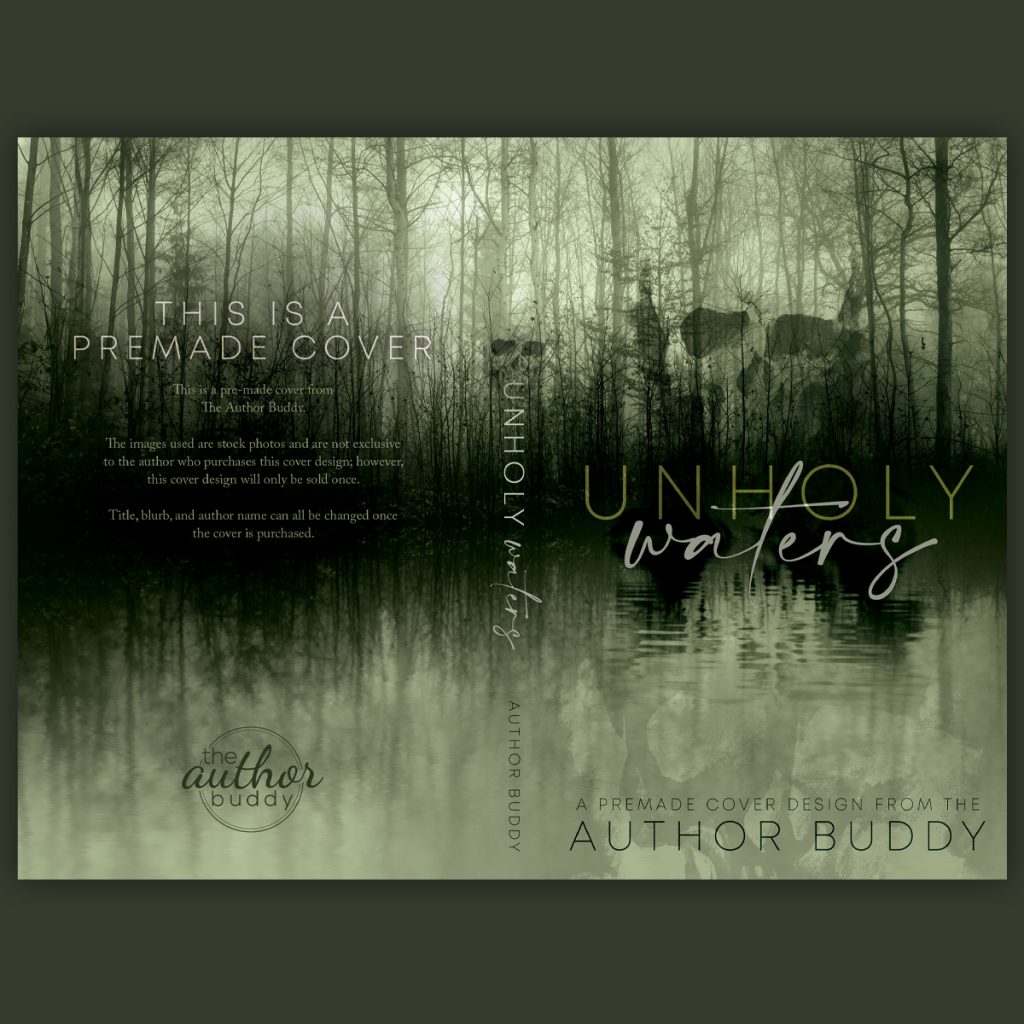 Unholy Waters - Premade Dark Paranormal Monster Romance Book Cover from The Author Buddy