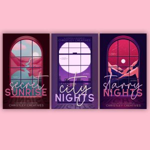 Window Series - Premade Original Unique Illustrated Discreet Romance Book Cover Series from Christley Creatives
