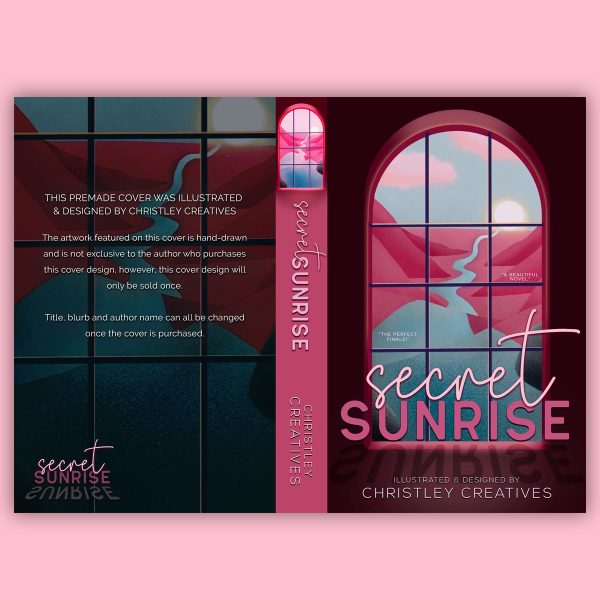 Window Series - Premade Original Unique Illustrated Discreet Romance Book Cover Series from Christley Creatives