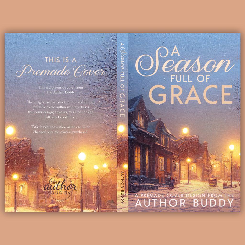 A Season Full of Grace - Premade Wholesome Christmas Small Town Discreet Romance Book Cover from The Author Buddy