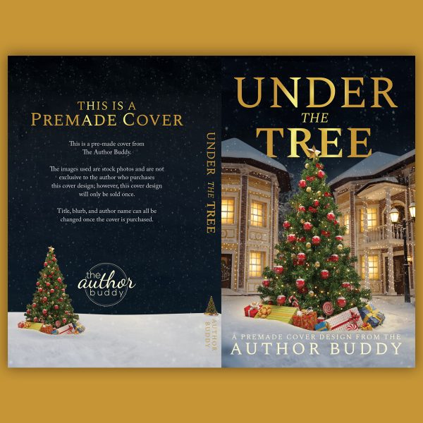 Under the Tree - Premade Discreet Object Christmas Romance Book Cover from The Author Buddy